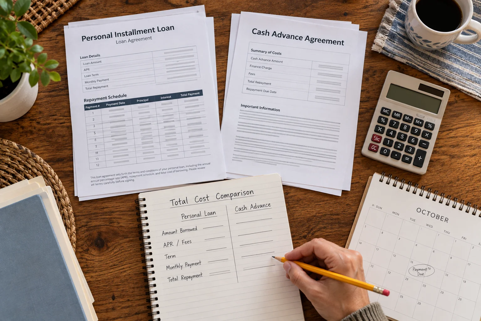 Personal Loan vs Cash Advance: What’s the Difference and Which Is Right for You?